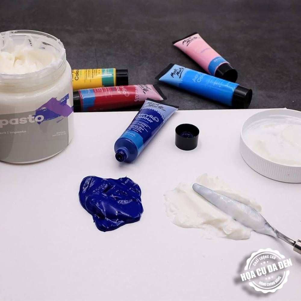 [DA ĐEN] Dung Môi Impasto Mont Marte Làm Dày Màu, Tạo Khối 500ml