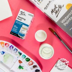 [DA ĐEN] Keo Chặn Màu Nước Premium - Masking Fluid Mont Marte 120ml