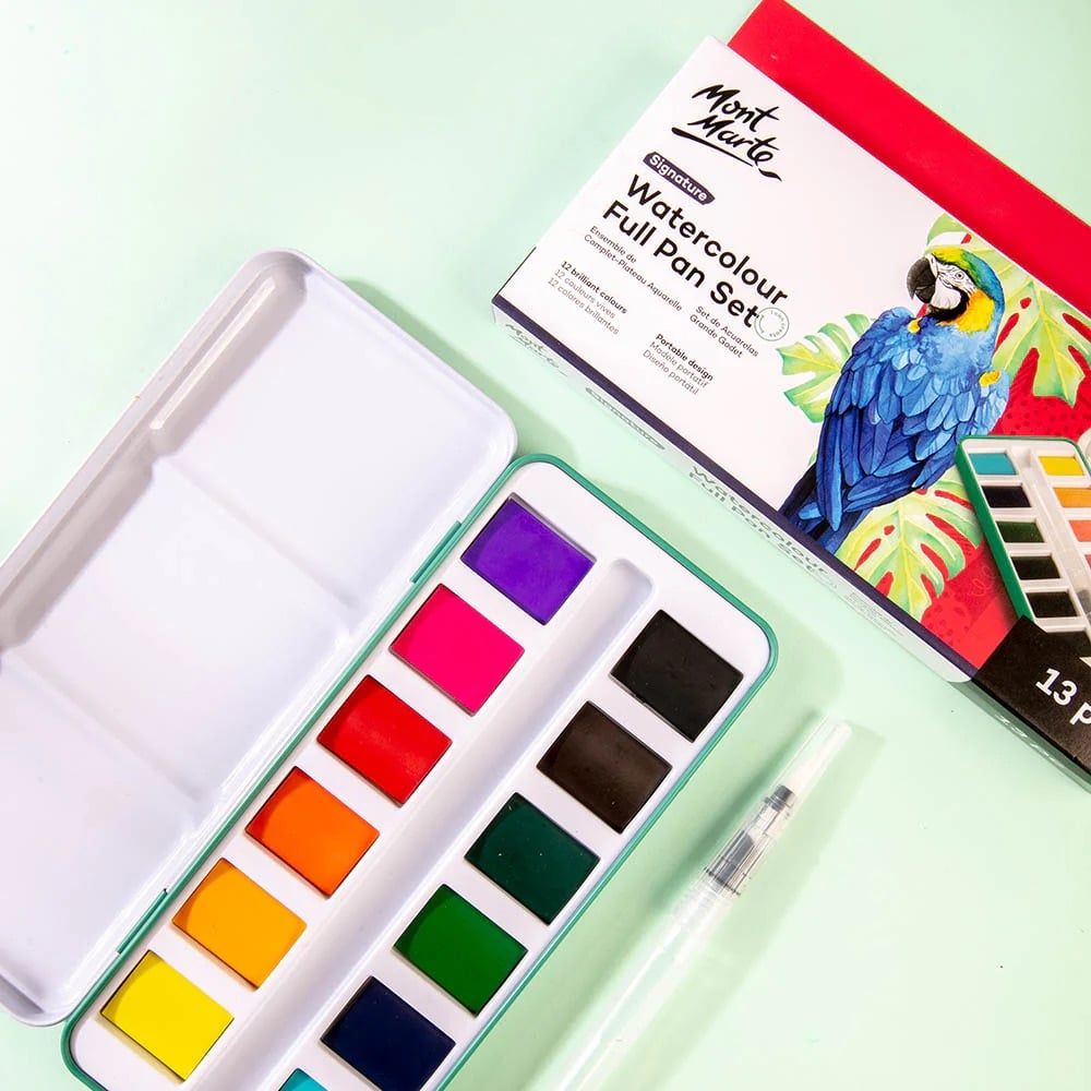 Màu Nước Mont Marte Hộp Nhựa 12|18|36 Màu