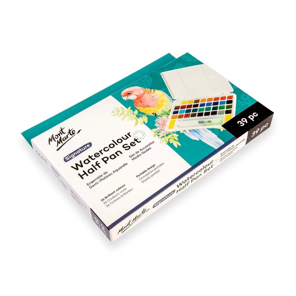 Màu Nước Mont Marte Hộp Nhựa 12|18|36 Màu