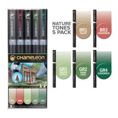 Bộ 5 bút marker CHAMELEON - Nature CT0514