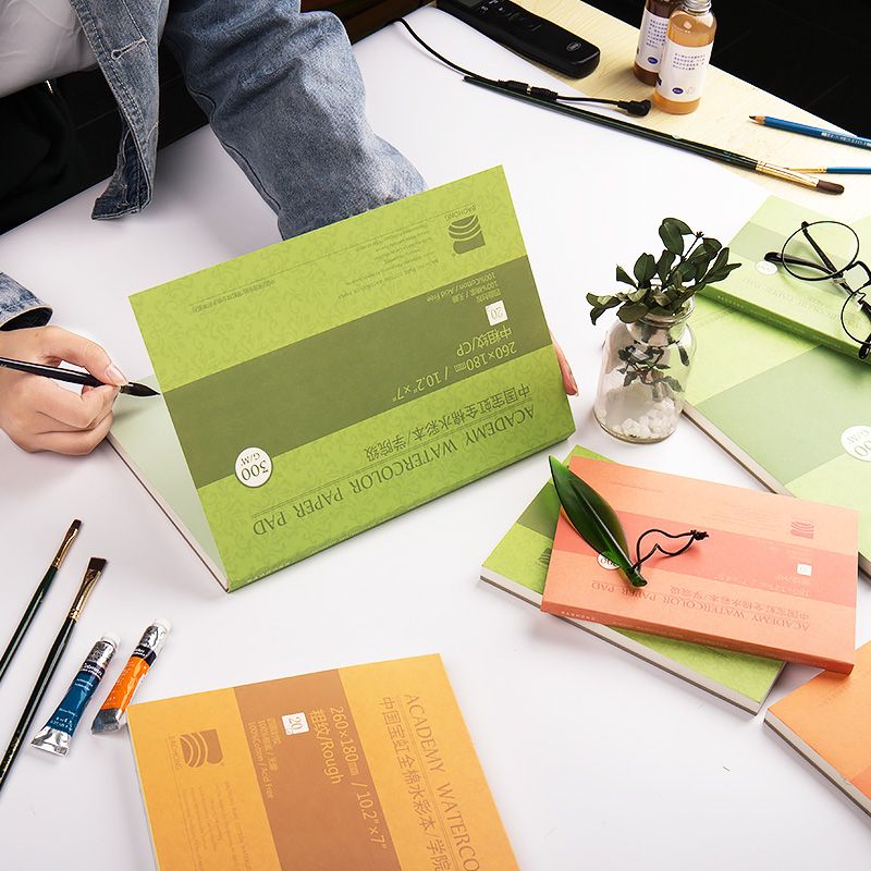 Sổ Màu Nước BaoHong 100% Cotton (Dòng Academy)