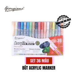 [DA ĐEN] Bộ Bút Sơn Acrylic Marker Giorgione 1.0mm G-MK1105