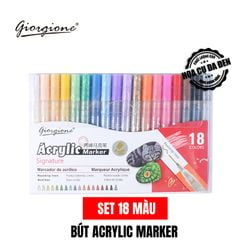 [DA ĐEN] Bộ Bút Sơn Acrylic Marker Giorgione 1.0mm G-MK1105