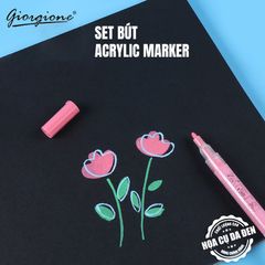 [DA ĐEN] Bộ Bút Sơn Acrylic Marker Giorgione 1.0mm G-MK1105