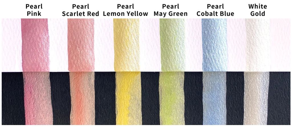 Màu Nước Gansai Tambi Pearl 6 Màu (Ngọc Trai)