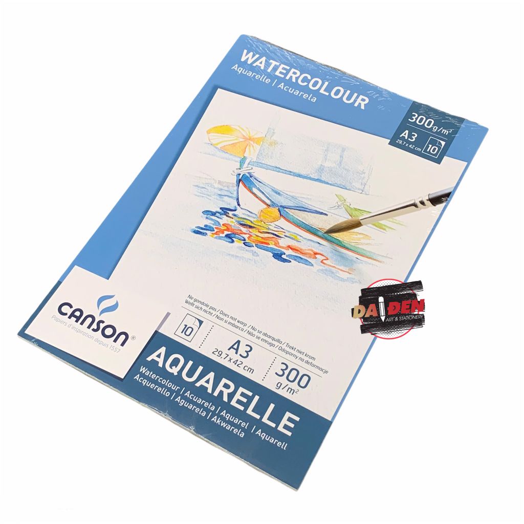 Sổ Canson A3 Aquarelle France 300gsm