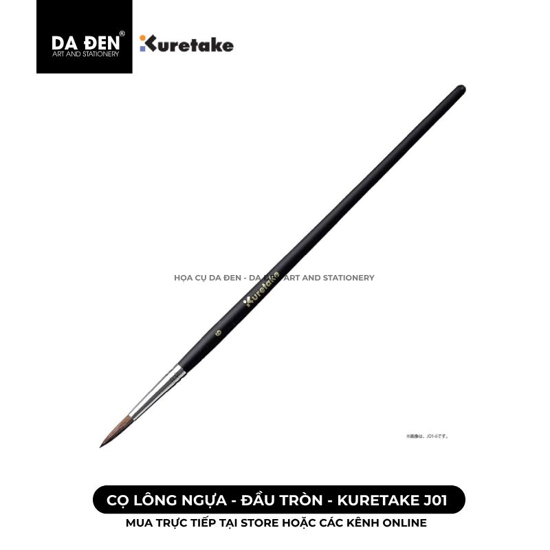 [DA ĐEN] Cọ Lông Ngựa Đầu Tròn Kuretake J01