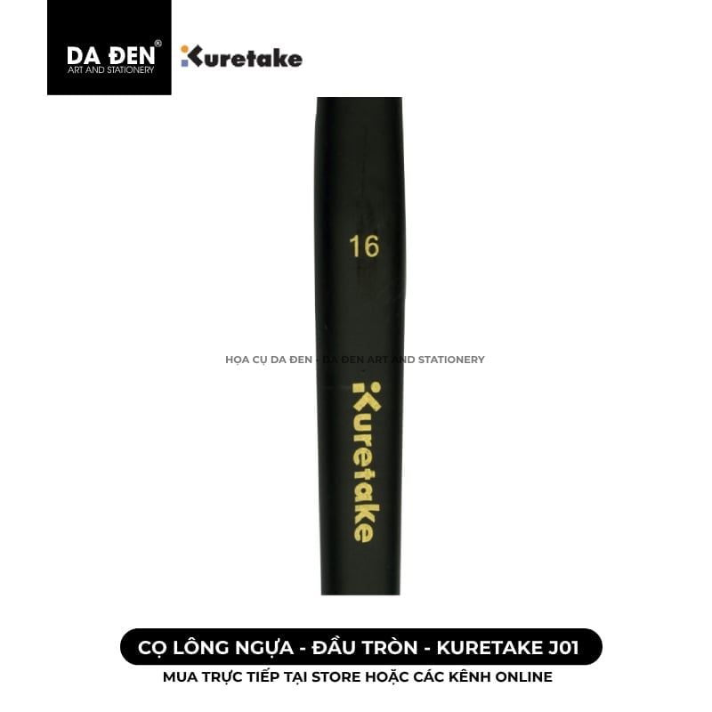 [DA ĐEN] Cọ Lông Ngựa Đầu Tròn Kuretake J01
