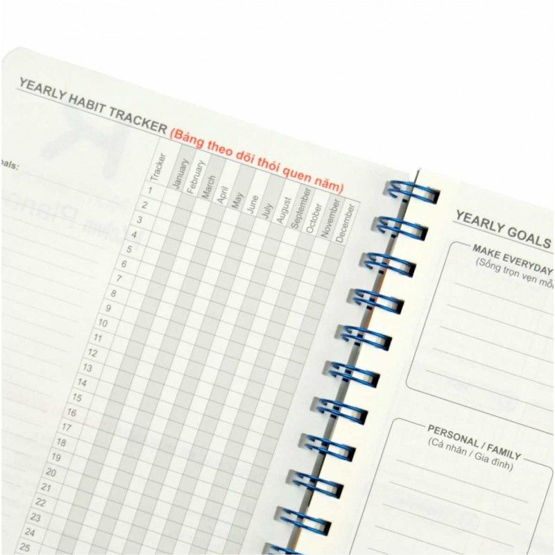 KLONG Sổ Lò Xo Planner A5; MS: 945