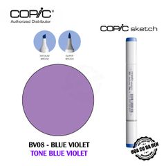 [DA ĐEN] Bút Marker Copic Sketch Lẻ Cao Cấp - Tone Blue Violet