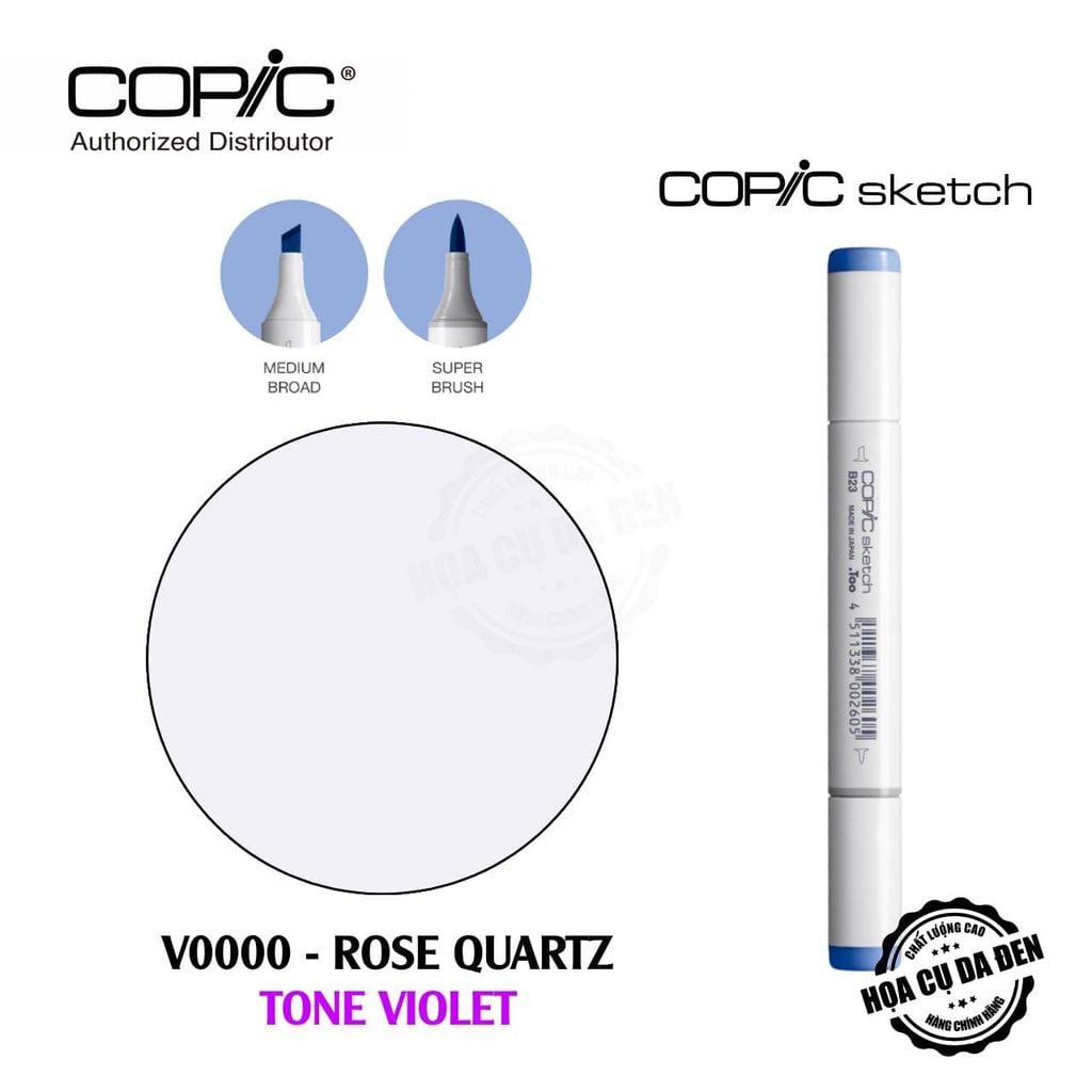 [DA ĐEN] Bút Marker Copic Sketch Lẻ Cao Cấp - Tone Violet