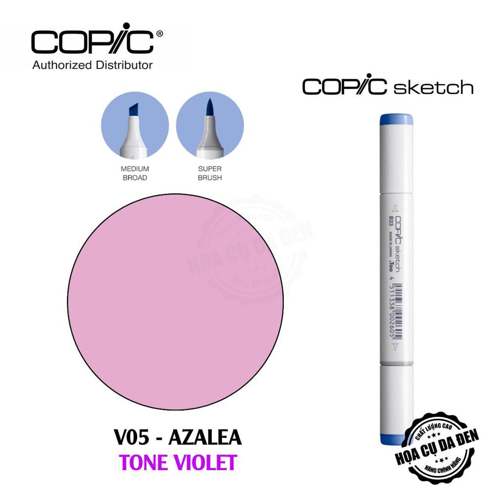 [DA ĐEN] Bút Marker Copic Sketch Lẻ Cao Cấp - Tone Violet