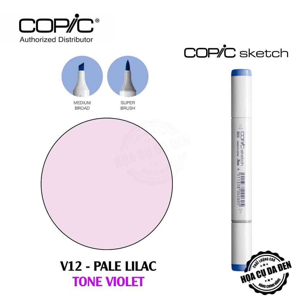 [DA ĐEN] Bút Marker Copic Sketch Lẻ Cao Cấp - Tone Violet