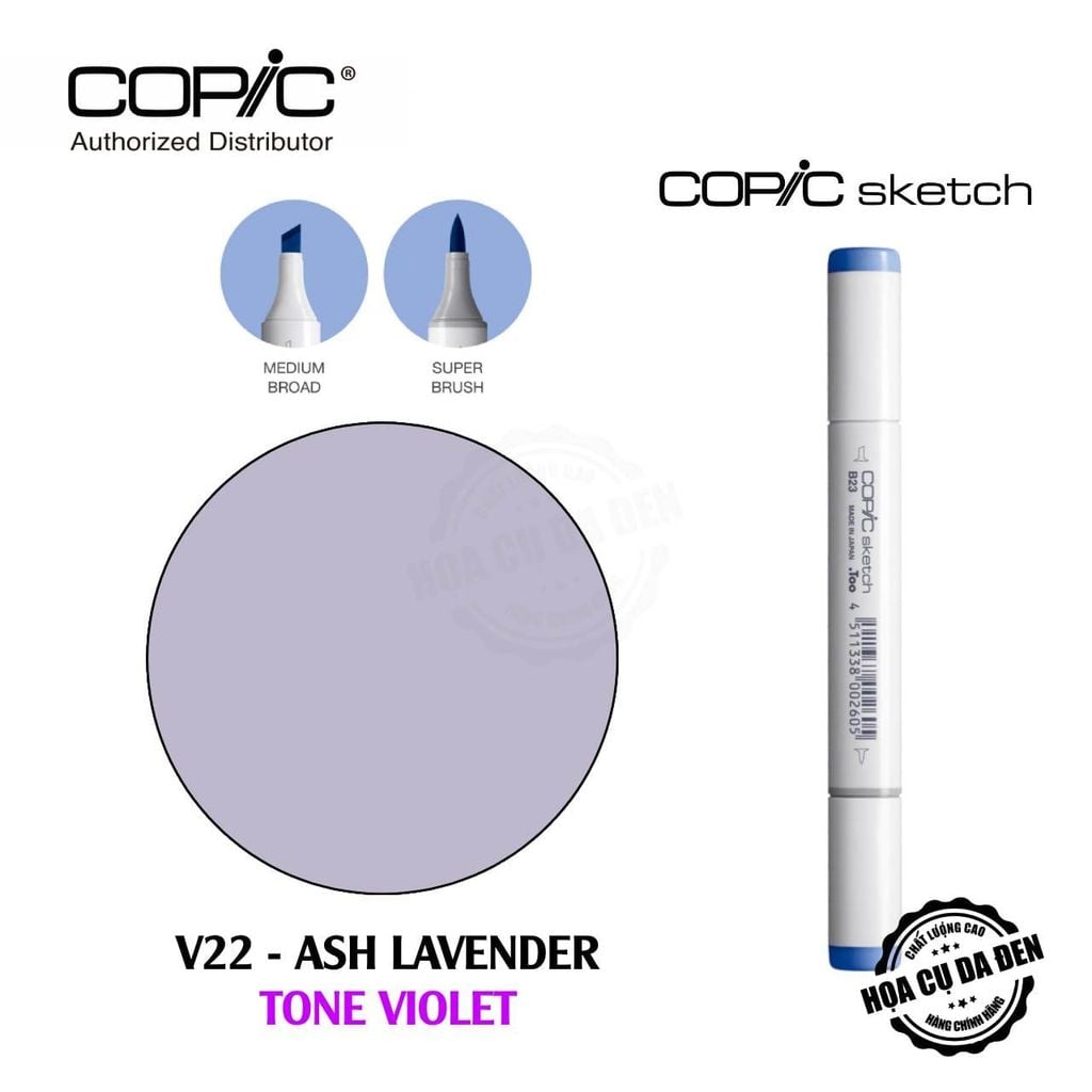 [DA ĐEN] Bút Marker Copic Sketch Lẻ Cao Cấp - Tone Violet