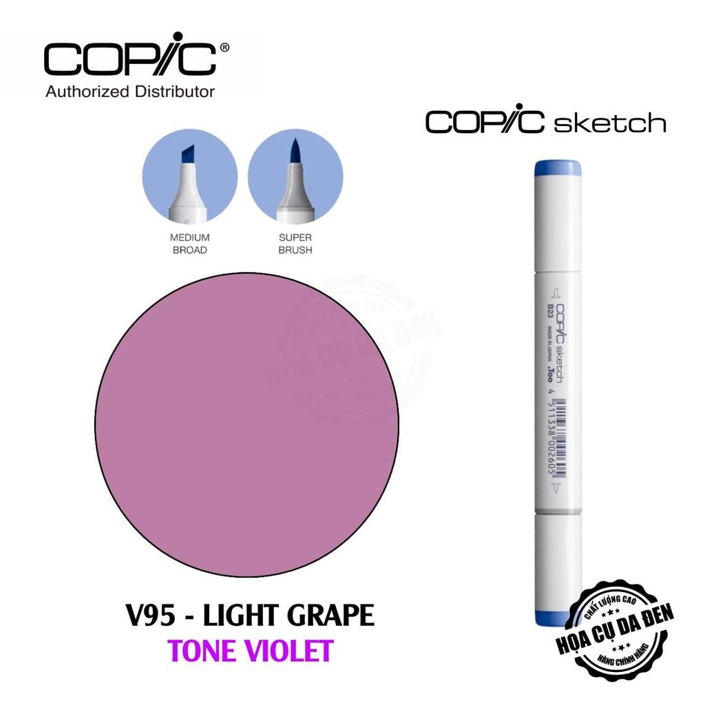 [DA ĐEN] Bút Marker Copic Sketch Lẻ Cao Cấp - Tone Violet