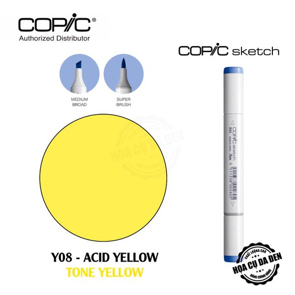 [DA ĐEN] Tone Yelllow - Bút Marker Copic Sketch Lẻ Cao Cấp