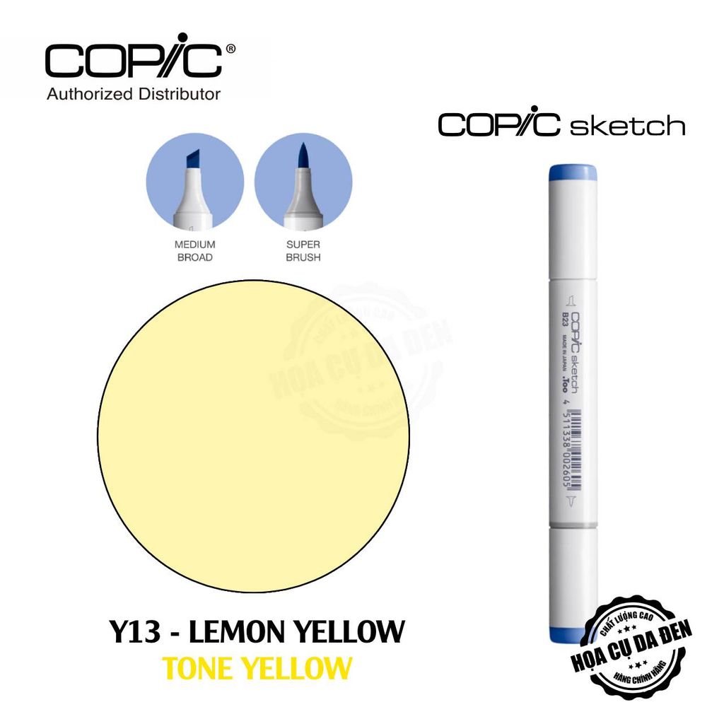 [DA ĐEN] Tone Yelllow - Bút Marker Copic Sketch Lẻ Cao Cấp