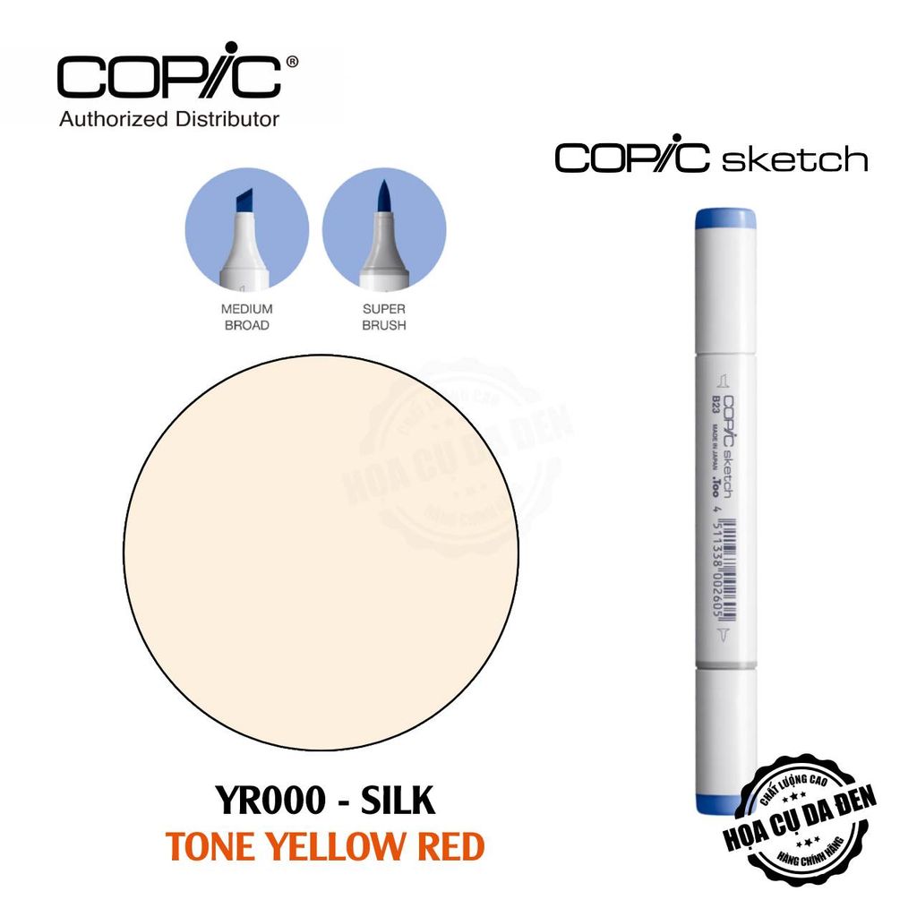 [DA ĐEN] Bút Marker Copic Sketch Lẻ Cao Cấp - Tone Yellow Red