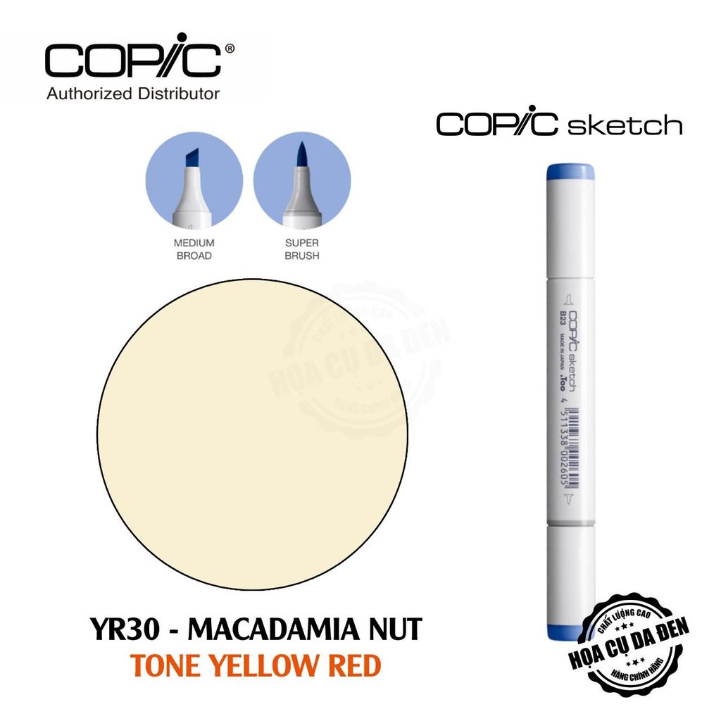 [DA ĐEN] Bút Marker Copic Sketch Lẻ Cao Cấp - Tone Yellow Red