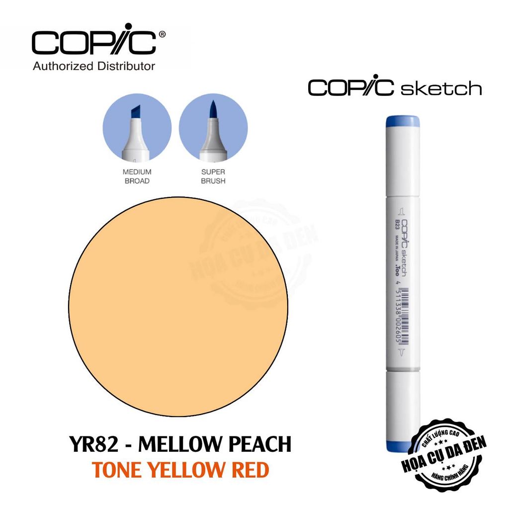 [DA ĐEN] Bút Marker Copic Sketch Lẻ Cao Cấp - Tone Yellow Red