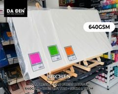 [DA ĐEN] Giấy Vẽ Màu Nước Cao Cấp Arches Định Lượng 640gsm