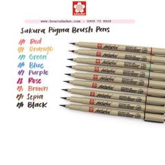 Bút Line Màu Brush Sakura Micron Kháng Nước