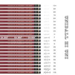 Bút Chì Phác Thảo HI UNI (10H-10B) Best Quality (Có Sẳn 22 Độ Đậm)