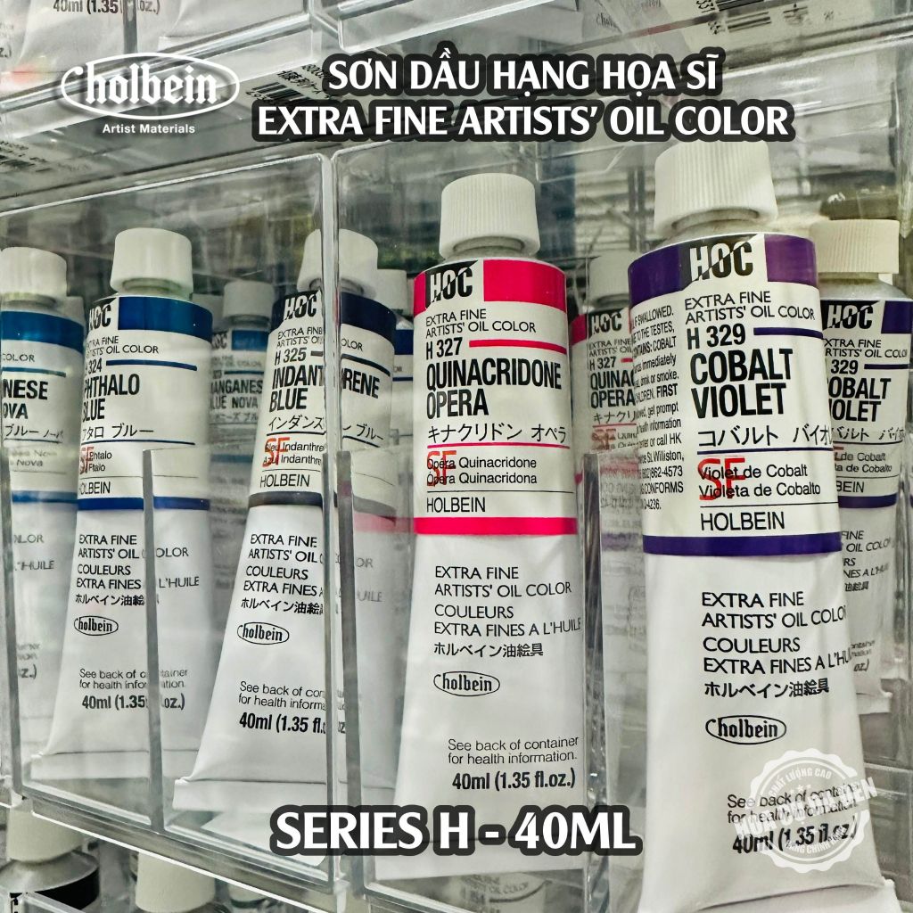 [DA ĐEN] Sơn Dầu Họa Sĩ Holbein - Extra Fine Artists' Oil Color 40ml