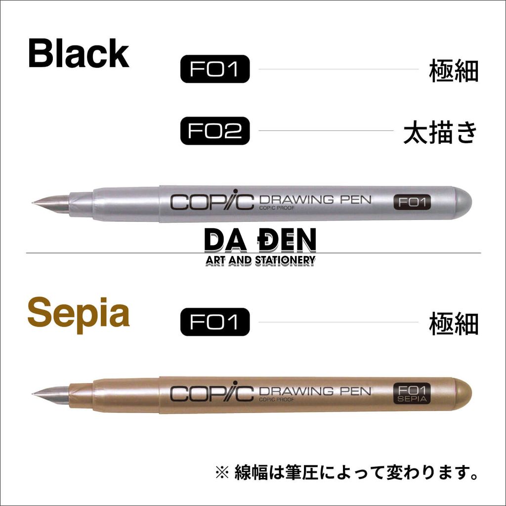 Bút Vẽ Copic Drawing Pen Kháng Nước