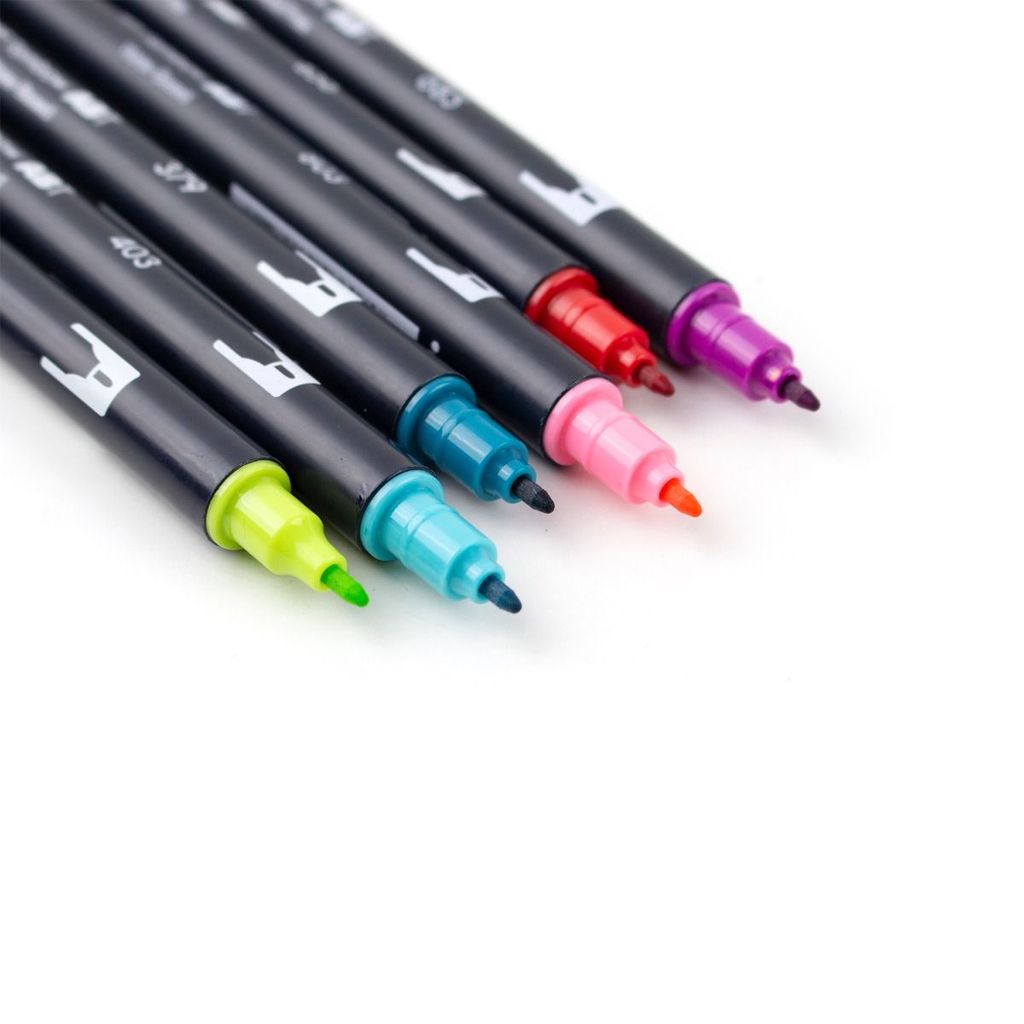 ABT Dual Brush Pen Set 6 Tropical