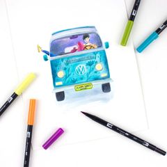 ABT Dual Brush Pen Set 10 Retro