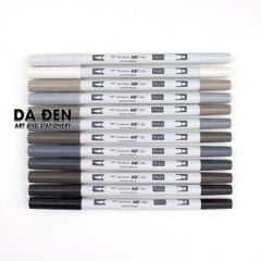 Bộ 12 Bút Dual Marker Tombow ABT Pro - GRAY