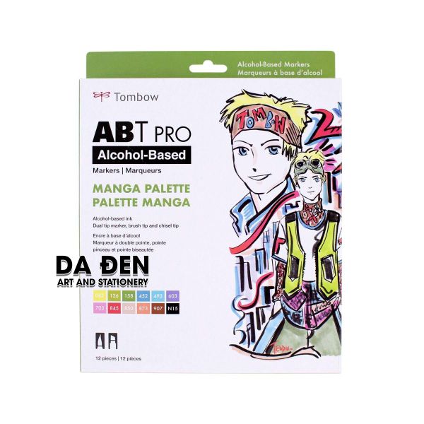 Bộ 12 Bút Dual Marker Tombow ABT Pro - MANGA