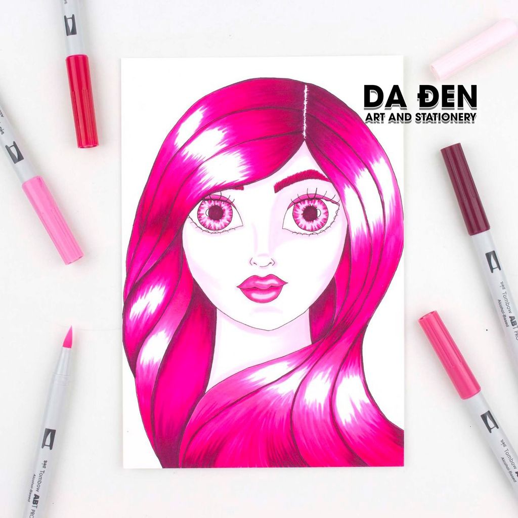 Bộ 5 Bút Dual Marker Tombow ABT Pro - Pink Tones