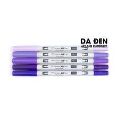 Bộ 5 Bút Dual Marker Tombow ABT Pro - Purple Tones