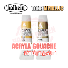 TONE METALLIC | Màu Acryla Gouache Holbein | Tuýp 20ml