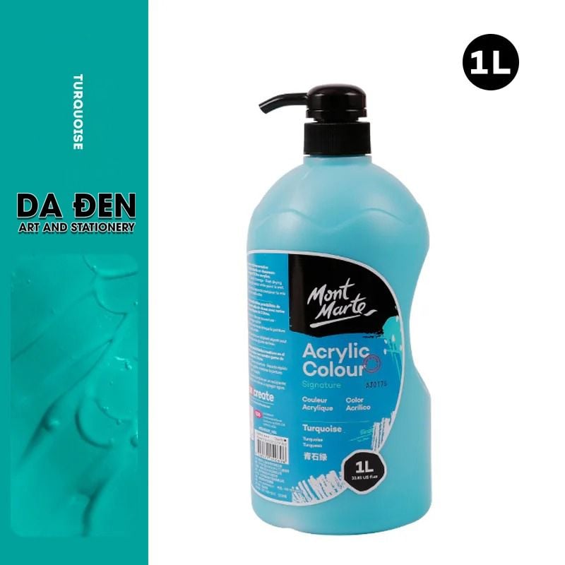 Màu Signature Acrylic Mont Marte Bình 1 Lít Có Vòi