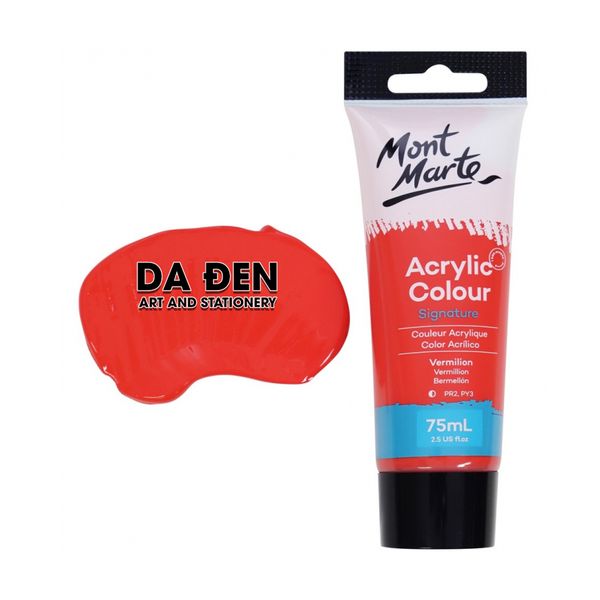 Mont Marte Acrylic Colour 75ml (2.54oz) - Vermilion