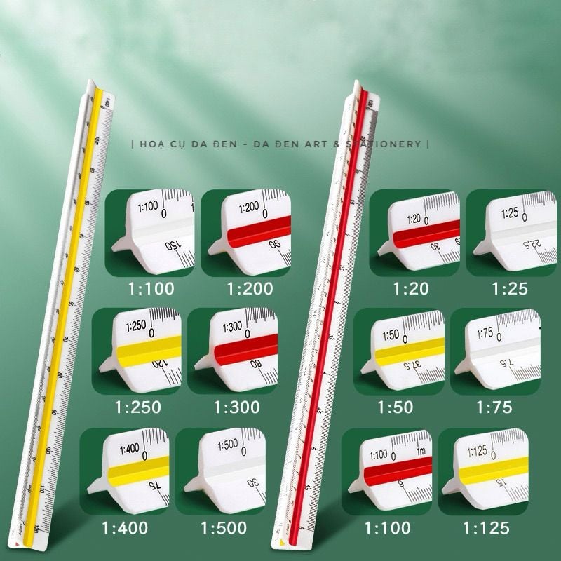 Thước Tỉ Lệ 3 Cạnh 30cm