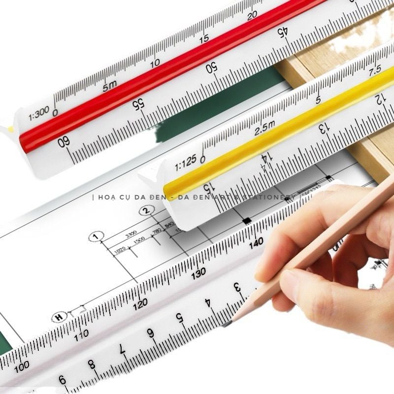 Thước Tỉ Lệ 3 Cạnh 30cm