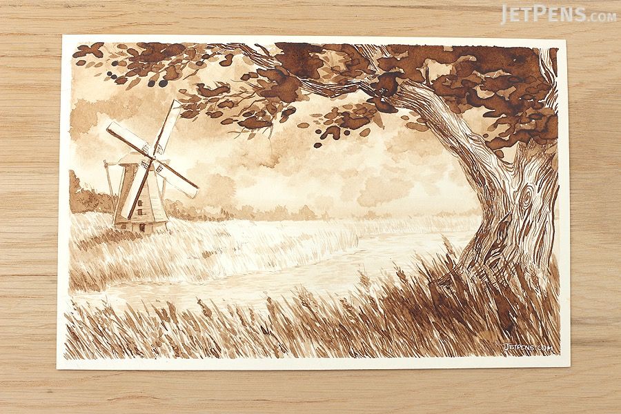 Mực Sepia Walnut ink DANIEL SMITH