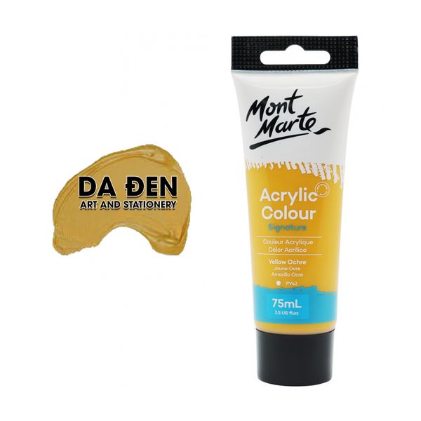 Mont Marte Acrylic Colour 75ml (2.54oz) - Yellow Ochre