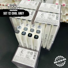 [DA ĐEN] Set 12 Bút Marker Shinhan Cao Cấp - TOUCH™ TWIN Brush Marker Shinhan