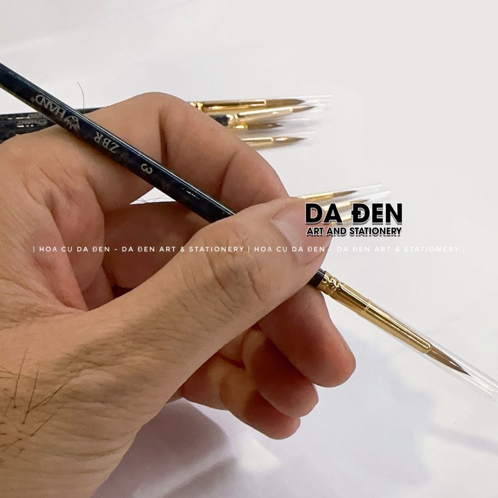 Cọ Vẽ Hand Đầu Tròn Thân Xanh ZBR