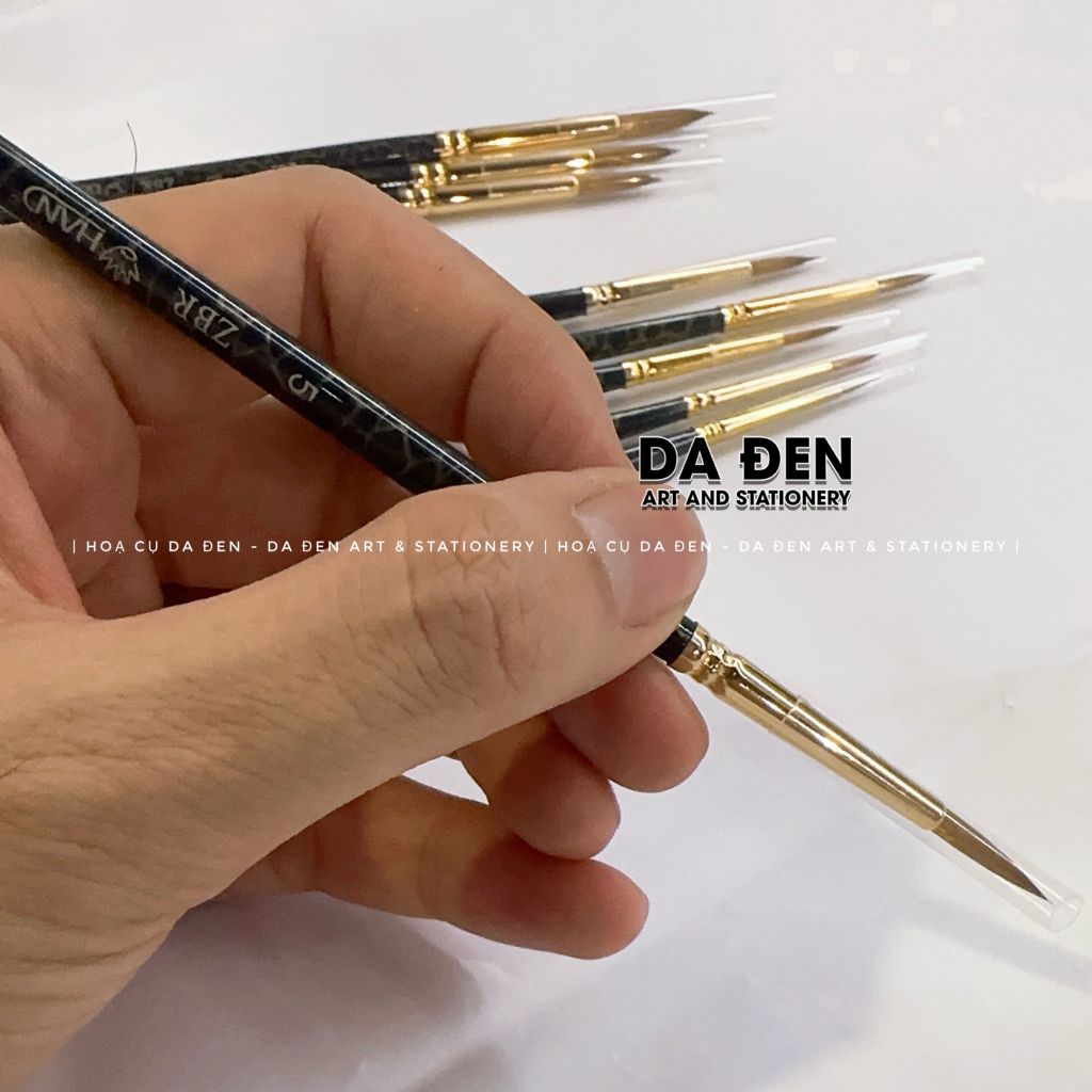 Cọ Vẽ Hand Đầu Tròn Thân Xanh ZBR