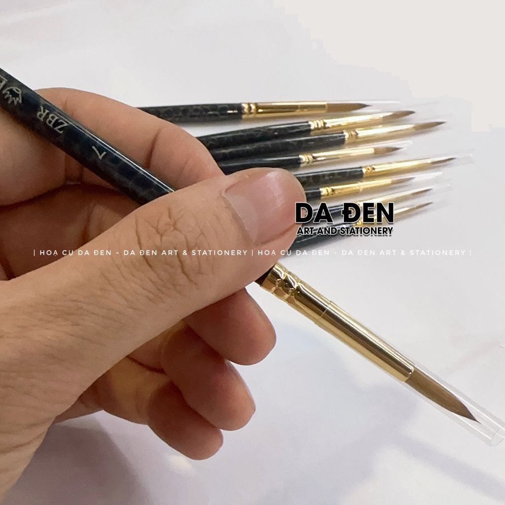 Cọ Vẽ Hand Đầu Tròn Thân Xanh ZBR