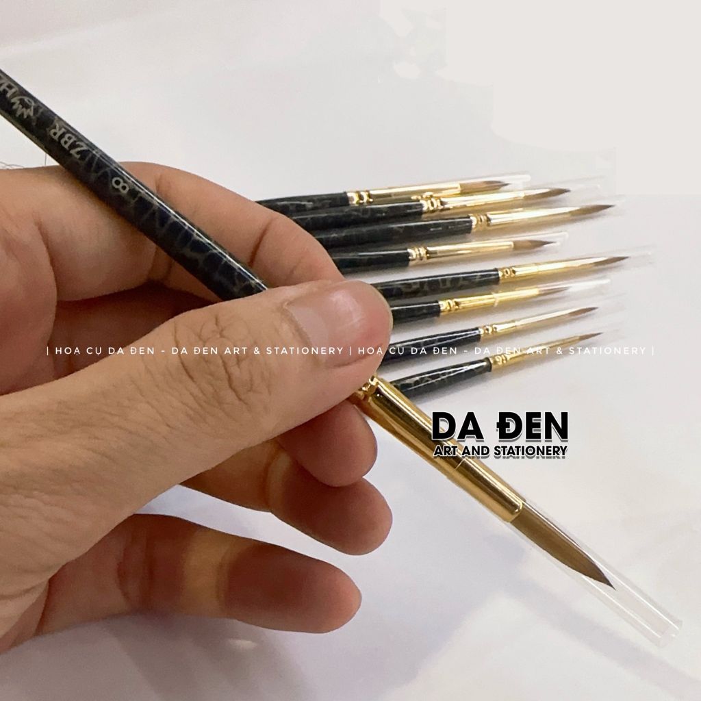 Cọ Vẽ Hand Đầu Tròn Thân Xanh ZBR