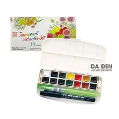 [DA ĐEN] Set 14 Màu Nước Transparent | Zig Kuretake