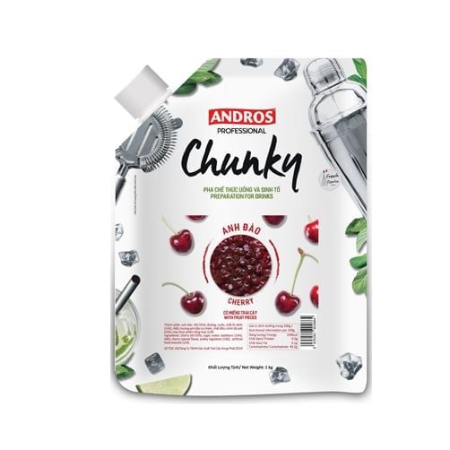  Mứt trái cây Chunky Andros vị Anh đào Cherry 